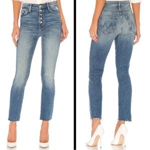 MOTHER 💙 Pixie Dazzler Ankle Fray Jeans